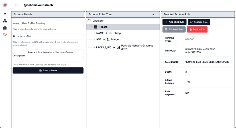Define Datatype Schema